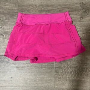 lululemon sonic pink pace rival skirt